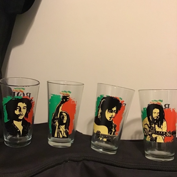 🔥SALE! BOB MARLEY! 12 year anvi. beer glasses and tee shirt size large,🔥🔥 - Picture 4 of 6
